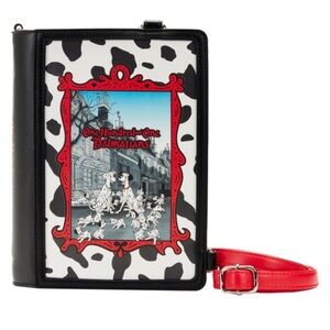 NWT Loungefly Disney 101 Dalmatians Book Convertible Crossbody Bag and backpack
